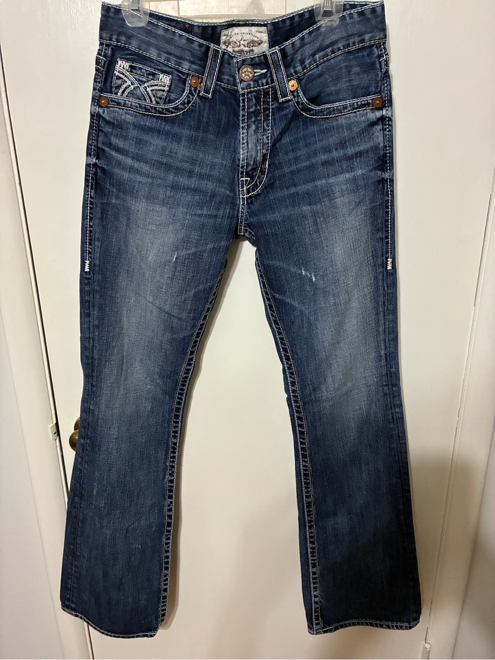 Big Star Men's Bootcut Jeans in Dark Blue Wash